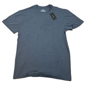 Alfani Basic Fashion Tee‎ T-Shirt Mens Small Casual Crew Neck Heather Blue Gray